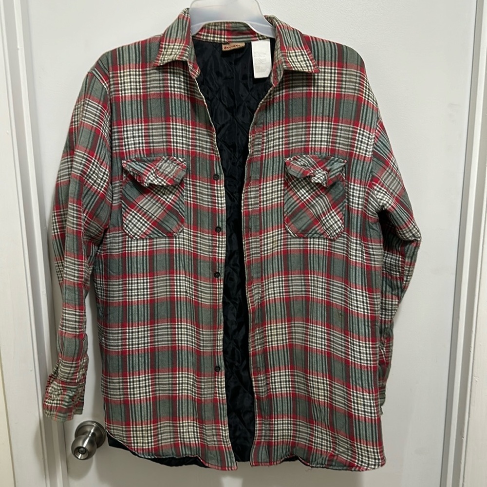 Vintage Sports Afield Quilted Flannel Size LT